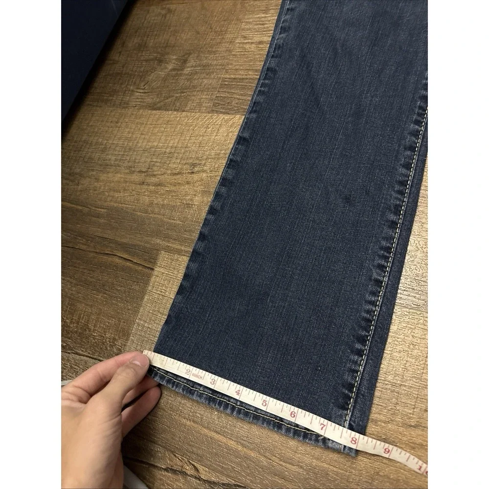 Buckle BKE Jake Straight Leg Jeans Mens 36R Blue Heavy Stitch Grunge Flex Denim